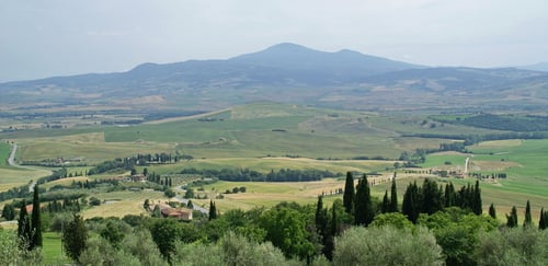 Das Monte Amiata Massiv aus der Ferne