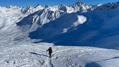 Kurz vor dem Gipfel.