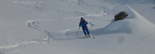 Abfahrt in nicht Top-Verhältnissen