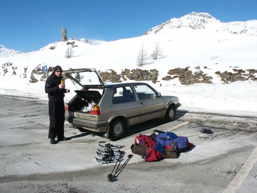 Start am Simplonpass