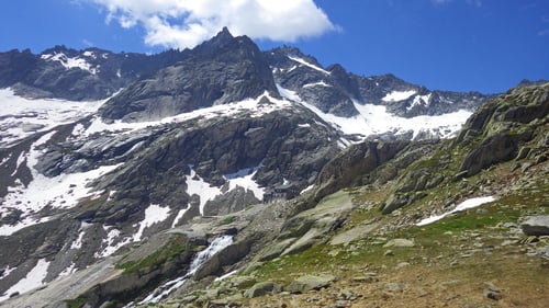 Die Bächlitalhütte im Bergpanorama!