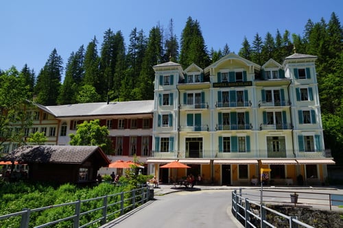 Das nostalgische Hotel Rosenlaui.