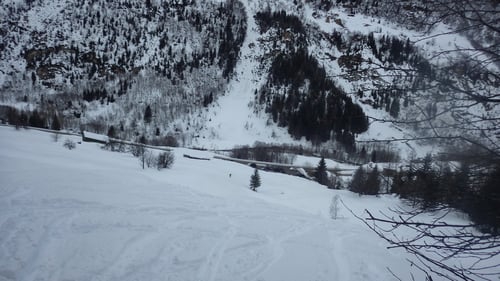 Schlussfahrt zum Parkplatz von Ossasco