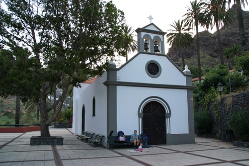 Die erste Pause bei der Ermitage de los Reys