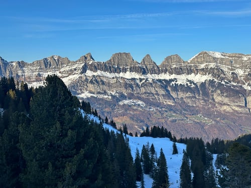2026/01: Blick vom Prodkamm auf die Churfirsten (CH/SG)