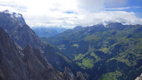 Ausblick vom Gipfel der Vorderspitze.