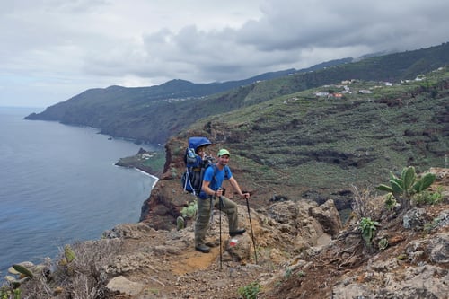 Bei steilen Abstieg war stetige Konzentration angesagt