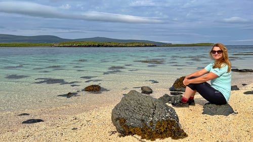 Tanja am Coral Beach.