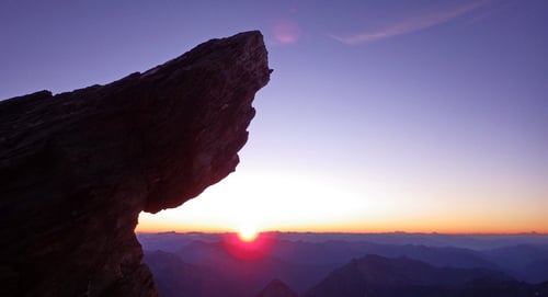 06:00 Uhr. Die Sonne kommt hervor.