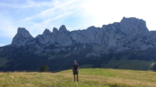 Olli vor der Gastlosenkette