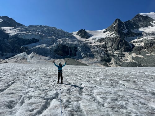 Endlich auf dem Glacier de Moiry 