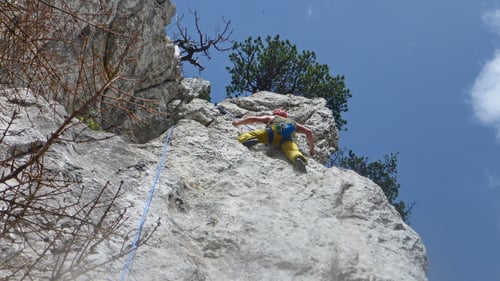 2020/05: Unterwegs im Klettermekka Aiguilles de Baulmes (CH/VD).
