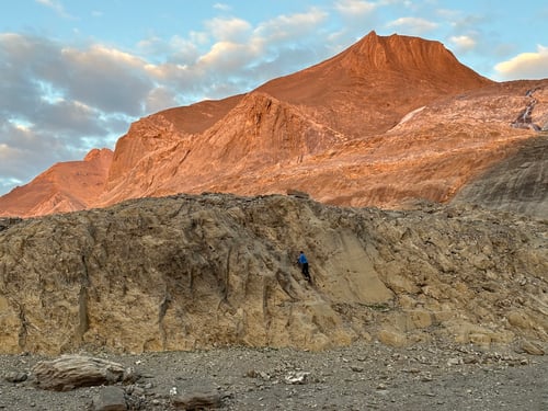 Dominik auf abendlicher Erkundungstour.