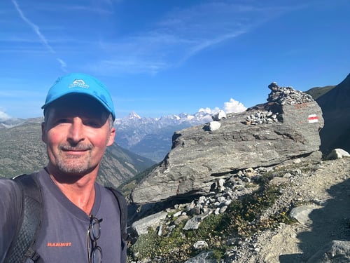 Selfi mit dem Bietschi im Hintergrund