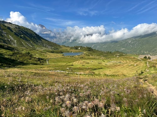 Blick auf die Hochebene des Simplonpasses