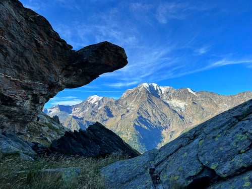 2022/08: Blick auf das Fletschhorn (CH/VS)