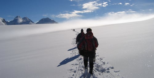 Auf dem Hochplateau. Wanderung zum Breithorn.
