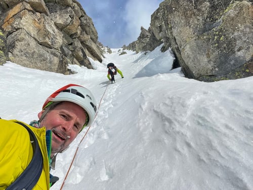 2021/03: Im West Couloir des Piz Tiarms (CH/UR)