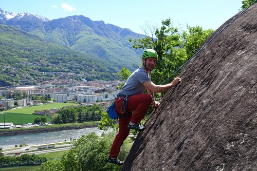 2023/05: Klettern an den Falesia di Galbisio (CH/TI)