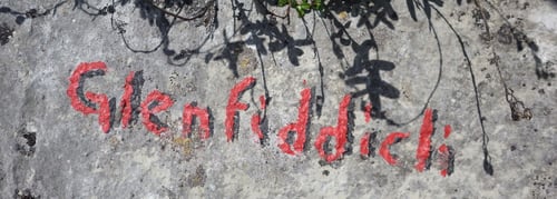 Einstiegsmarkierung zur "Glenfiddich for William“