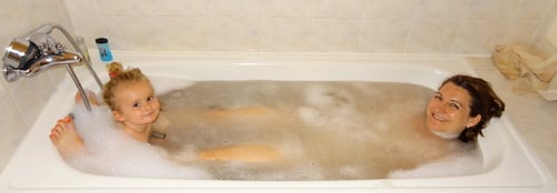 Endlich ein heisses Bad!