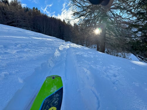 Im Aufstieg zur Senntumhitte. Die Sonne ist zum greifen nahe :-)