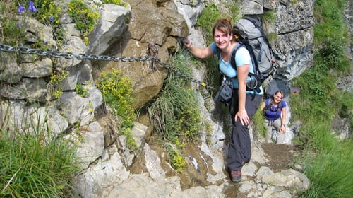 Die Mädels im Aufstieg