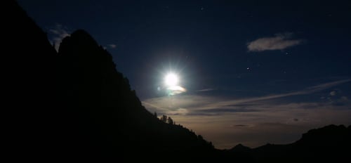 Die Leventina bei Nacht