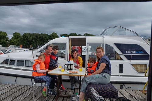 Das letzte Abendessen auf bzw. neben dem Hausboot.