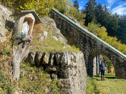 Die Standseilbahn Ritom-Piora.