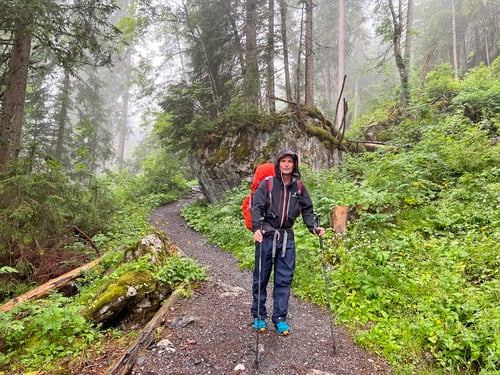 Aufstieg zur Lobhornhütte.