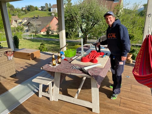 2020/04: Ich bastle mir ein neues Kletter-Trainingsboard