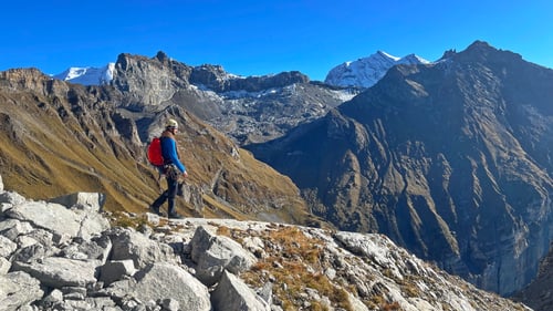 Unterhalb der Sonnenterrasse.