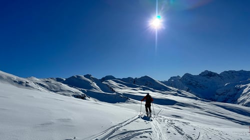 2024/02: Auf dem Weg zum Tällihorn (CH/GR/Davos)