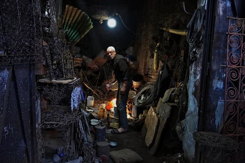 Hier wird geschmiedet.