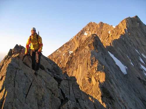 Dominik auf dem Südgrat