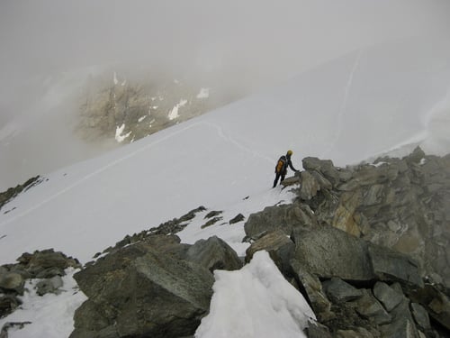 Abstieg auf dem Normalroute