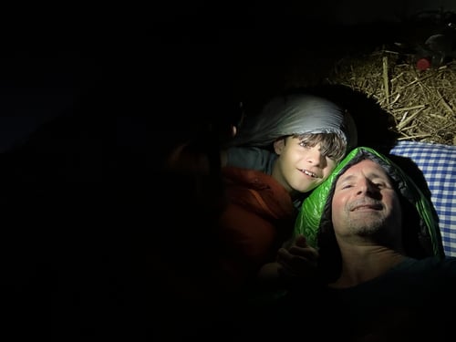 Übernachten im Stroh