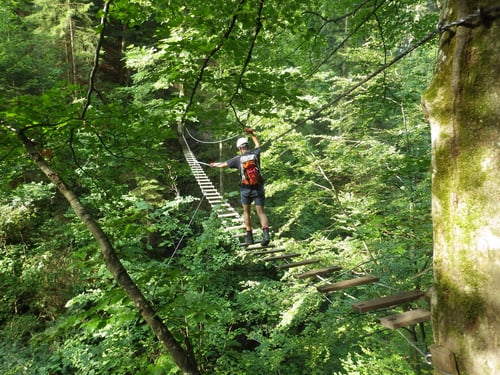 Sepp auf der Seufzerbrücke
