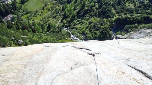 Tanja in der Route Momo.