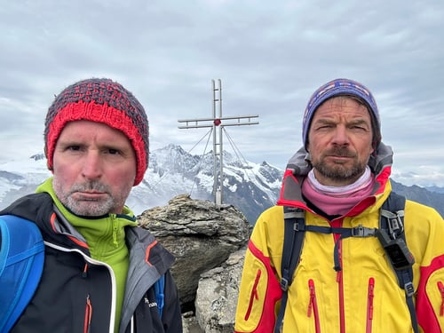 Bad-Dudes mit Gipfelkreuz :-)