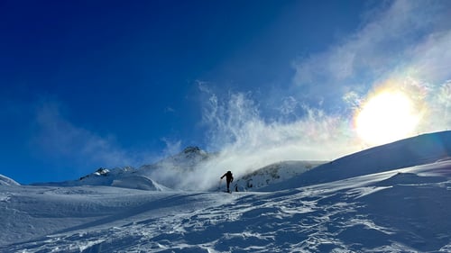 2023/02: Aufstieg auf das Blashorn (CH/VS/Obergoms)
