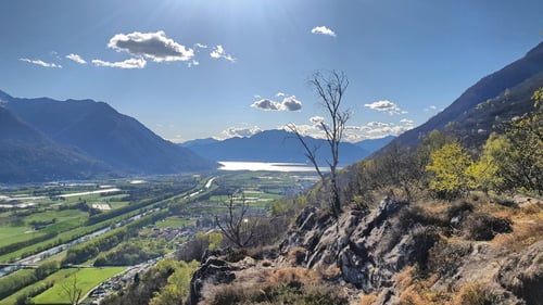 22/04: Ausblick vom Gudo auf den Lago Maggiore (CH/TI)