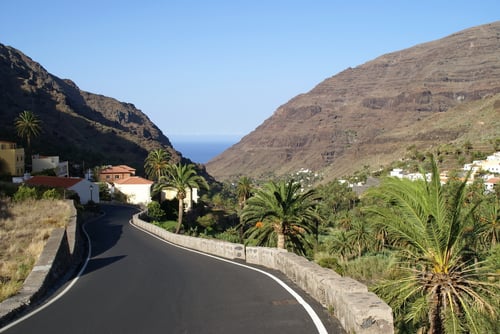 Der Blick zurück zur Küste. Wir hatten schon einige Höhenmeter zurück gelegt.