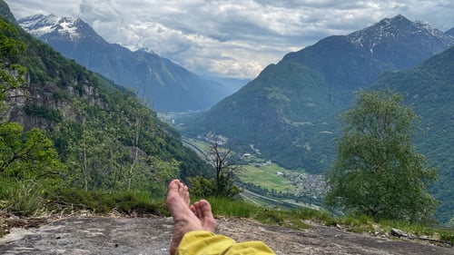 Aussicht in die Leventina.