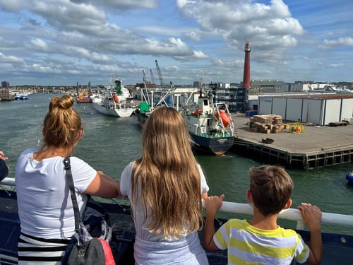 Wir verlassen den Hafen.