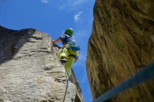 Olli in der Route Terra Di Mezzo (6a)
