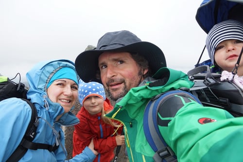On top bei Regen und Wind.