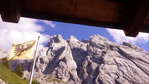 Blick aus der Engelhornhütte.