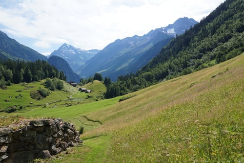 Auf dem Weg in Richtung Gütsch.
